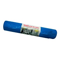Мешки для мусора 200 л, с завязками, синие, в рулоне 5 шт., ПВД, 45 мкм, 1100х850 мм, Концепция Быта Vitalux, 604934 в Альметьевске