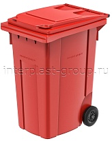 Мусорный контейнер 360 л красный 360 красный в Альметьевске