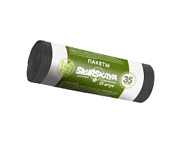Мешки для мусора 30 л, черные, в рулоне 25 шт., ПНД, 7 мкм, 580х480 мм, SIBIRSKAYA, 101-003 S в Альметьевске