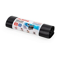 Мешки для мусора 120 л, черные, в рулоне 10 шт., ПНД, 14 мкм, 1100х700 мм, LAIMA, 601385 в Альметьевске