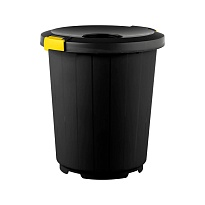 Мусорный бак с крышкой - воронкой 105 л темно-серый 105 темно-серый в Альметьевске