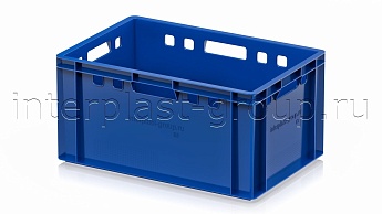 Ящик для мяса и колбасных изделий Е-3 синий в Альметьевске Ящик для мяса и колбасных изделий Е-3 синий в Альметьевске