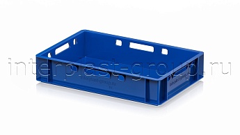 Ящик для мяса и колбасных изделий Е-1 синий в Альметьевске Ящик для мяса и колбасных изделий Е-1 синий в Альметьевске