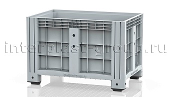 Контейнер iBox сплошной на ножках серый в Альметьевске